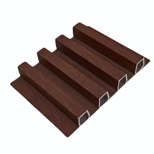 The Seven Colours WPC Wall Panel For Living Room Wall Decor | Interior Design | Interior Decoration | WPC Louvers (8.5 x 110 Inches) (Color- Readwood)