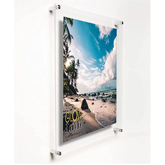 Custom Acrylic Office Name Plate | Modern Glass Look Wall Signage | Professional Business Door Sign for Branding & Reception Display