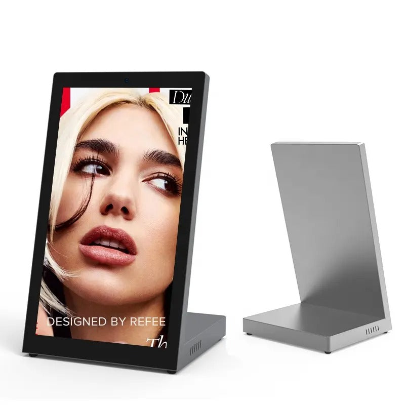 LED Digital Standee Video Display Signage for Branding, Advertising | 24" Table Top Digital Advertising Display Screen | Led Video Standee