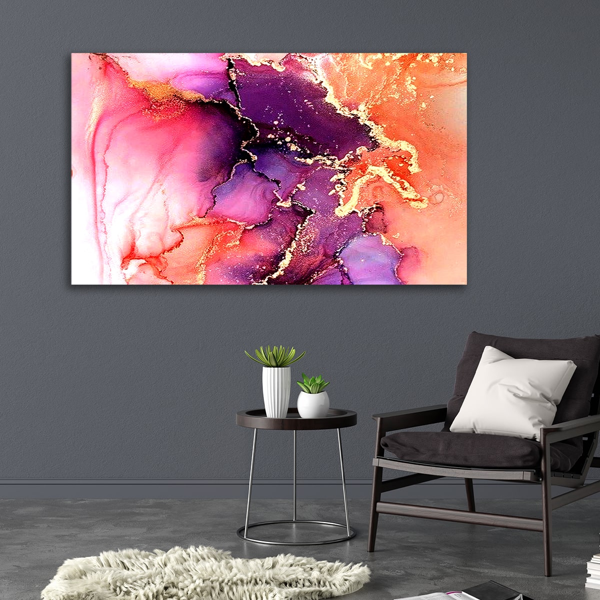 Abstract Canvas Painting Colourful pattern Wall Frame for Living Room Wall Decoration
