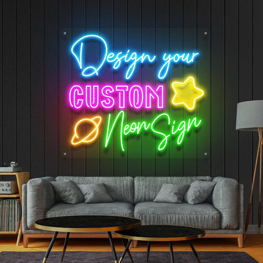 Customized LED Neon Light Name Sign: Premium Yet Affordable Neon Lights for Wall Decor