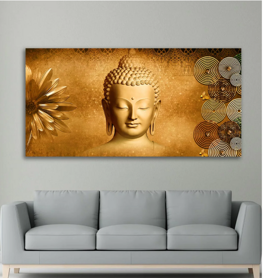 Blessings on Your Walls: Lord Buddha Inspired Wallpaper for Home Bliss (The Seven Colours)