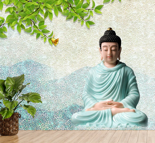 Find Inner Peace: Transform Your Space with Premium Buddha Wallpaper