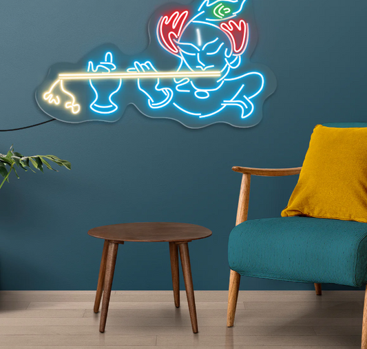Light Up Your Devotion: Krishna Neon Signs for Home and Temple