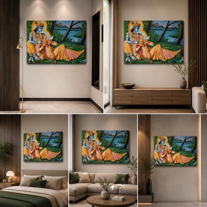 Radha Krishna Painting | Canvas Painting Frame