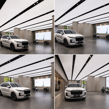 LED Fabric Light Panel | Linear Backlit Ceiling Lighting for Offices & Interiors