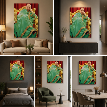 Guruji Swaroop Portrait Canvas Painting Frame | Divine Wall Art for Living Room