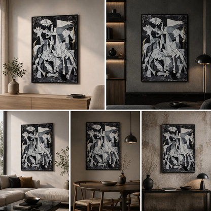 Abstract Expression - Cubist Style Wall Poster for Living Room (24 By 36) In