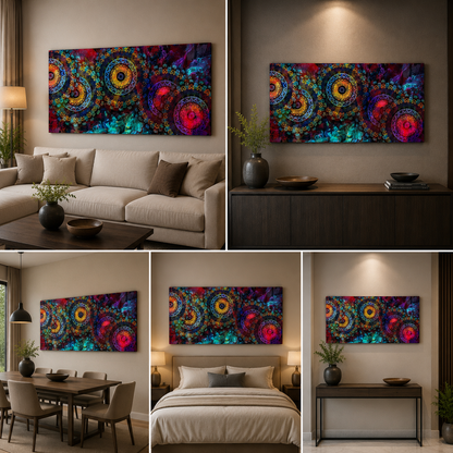 Ancient Hindu Design Frame for Wall Decor