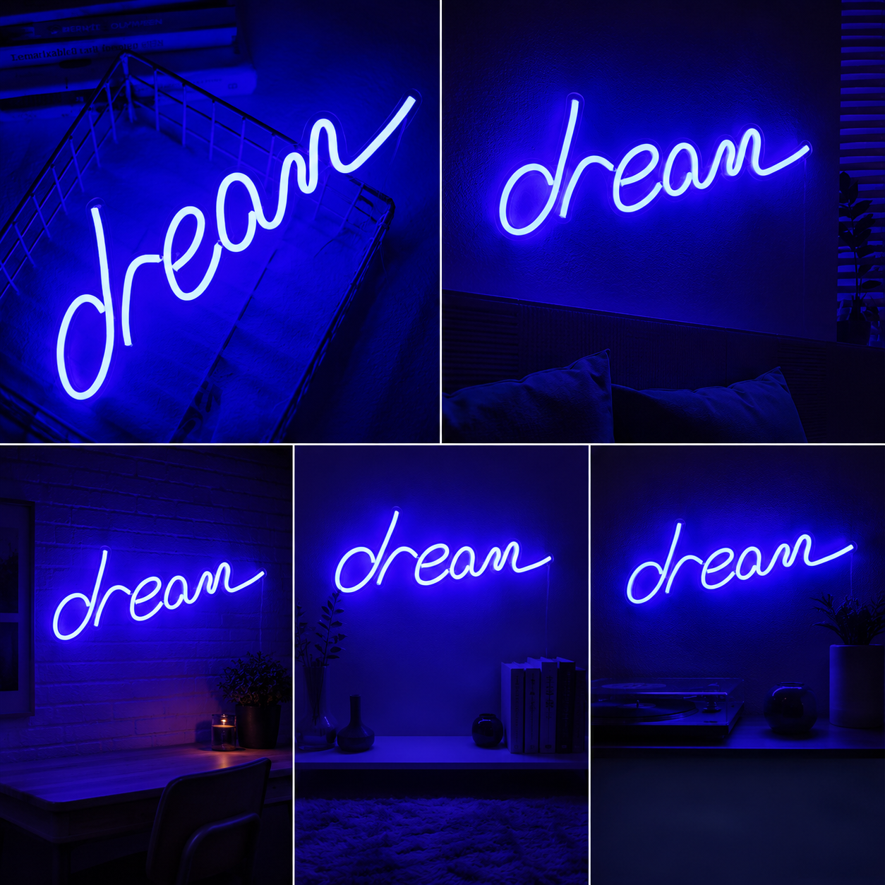 Dream Custom Neon Sign Board | Personalized Neon Light Name Plate LED Neon Light Sign
