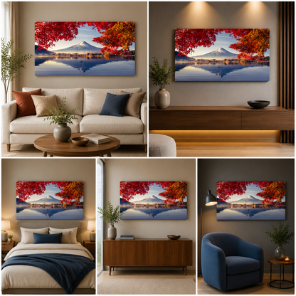 River Front Landscape Wall Painting Frame for Living Room