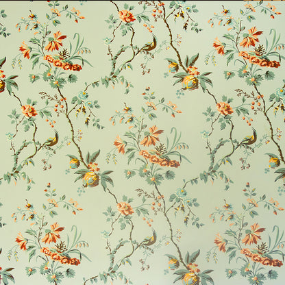 Floral Landscape Wallpaper for Living Room