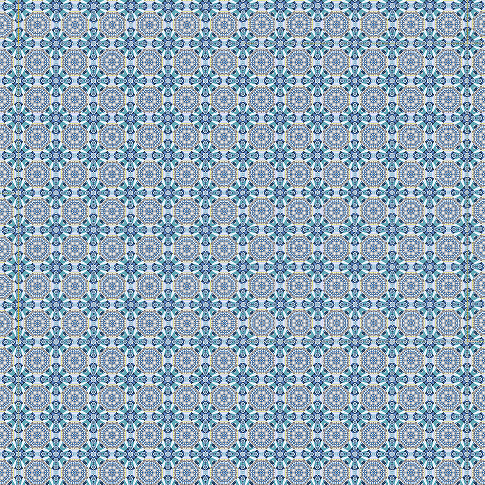 Blue Floral Pattern Wallpaper Self Adhesive for Bedroom