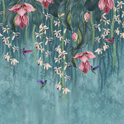 Floral Tree and Birds Wallpaper for Living Room