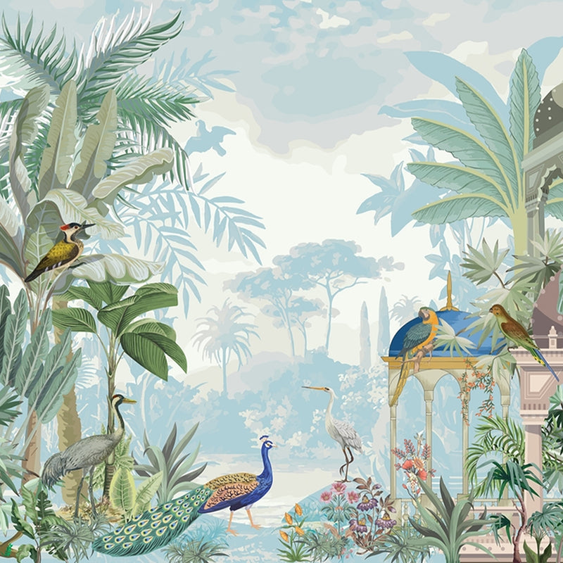 Ancient Indian Mughal Wallpaper for Bedroom