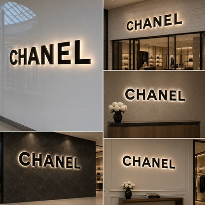 Luxury Backlit LED Letter Sign | Premium Halo Lit Wall Logo Signage for Office, Retail & Showroom Branding