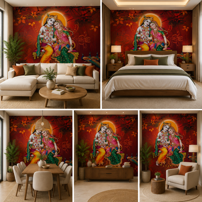 Radha Krishna Wallpaper HD Self Adhesive