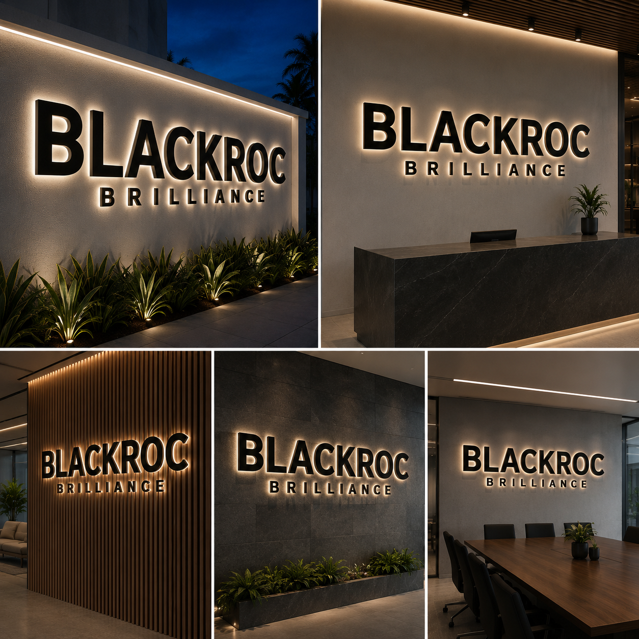 Premium Backlit 3D Acrylic LED Sign Board for Outdoor Branding & Commercial Spaces