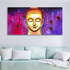 Auspicious Lord Buddha Painting Canvas For Wall Decor