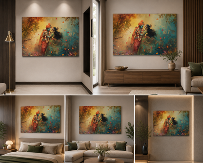 Radha Krishna Painting | Canvas Painting Frame