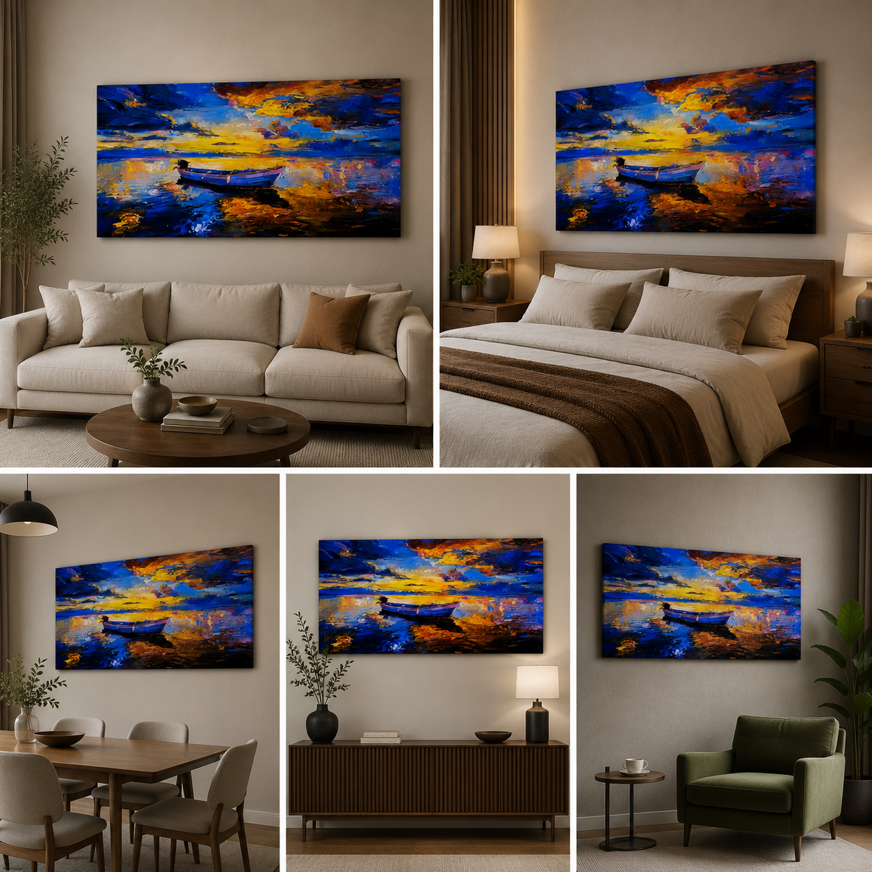 A Sea Landscape Painting Wall Frame for Living Room Wall Decor