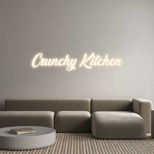 Custom Neon: Crunchy Kitchen