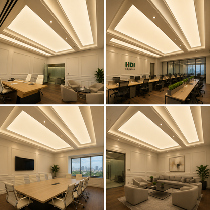 LED Fabric Light Boxes | Custom Backlit Ceiling Panels for Modern Interiors
