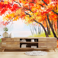 Beautiful Wallpaper Autumn Forest HD Self Adhesive Wallpapers Just Peel and Stick Wallpaper