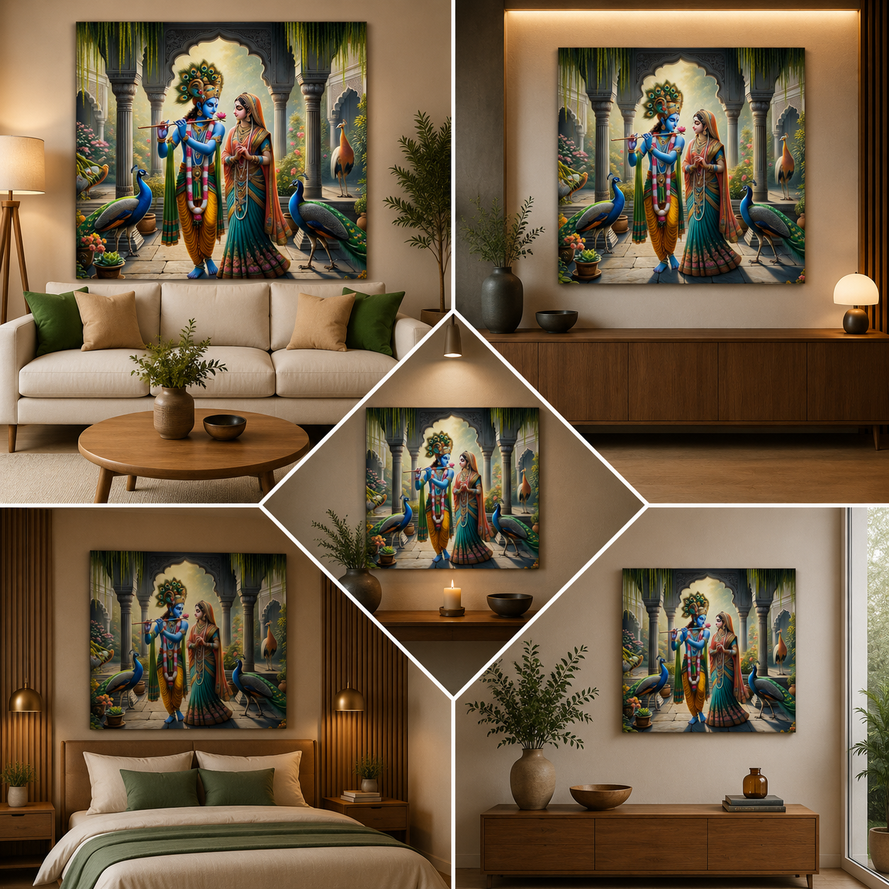 Radha Krishna Painting | Canvas Painting Frame