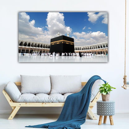 Beautiful Mecca Mosque Islamic Painting Canvas Wall Frame for Wall Decoration