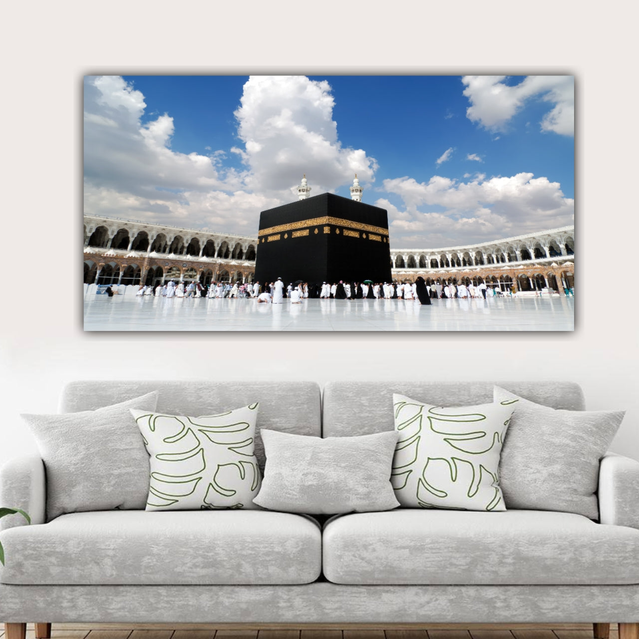 Beautiful Mecca Mosque Islamic Painting Canvas Wall Frame for Wall Decoration