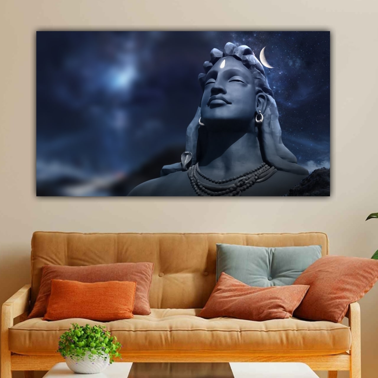 Lord Shiva Painting Canvas wall Frame | Canvas Painting
