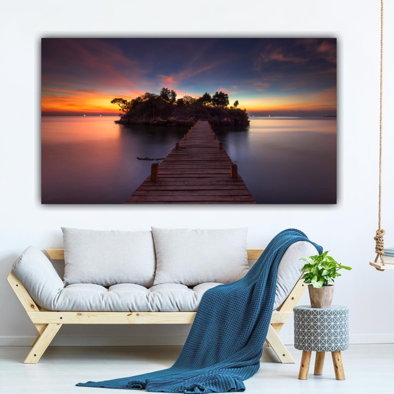 Canvas Painting Landscape Wall Painting Frame for Living Room Wall Decoration