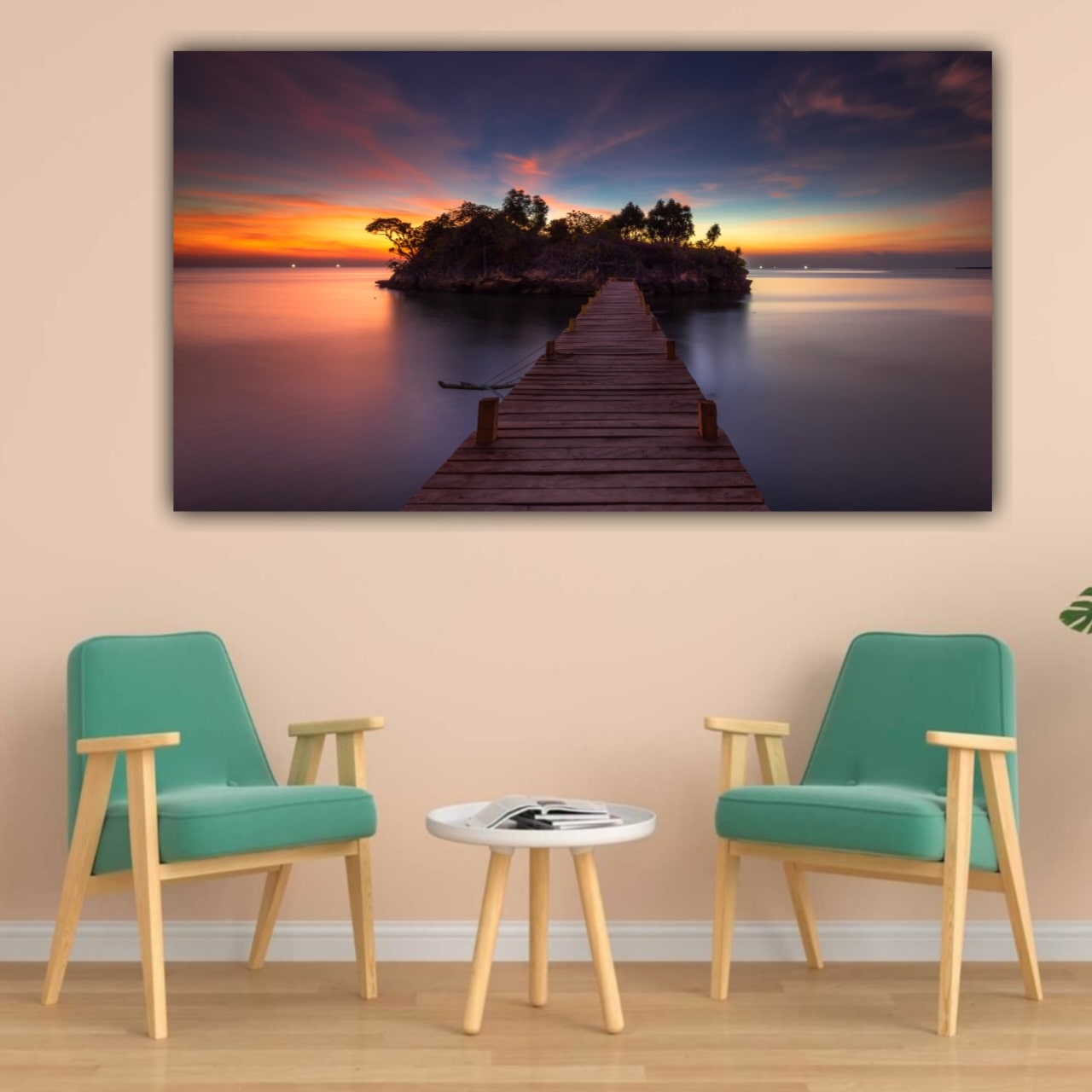 Canvas Painting Landscape Wall Painting Frame for Living Room Wall Decoration