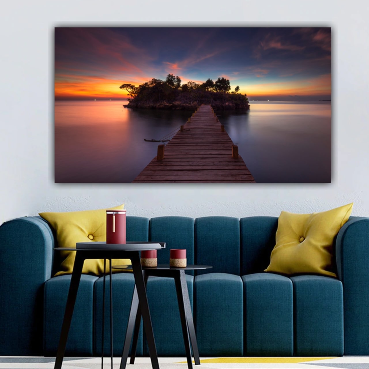 Canvas Painting Landscape Wall Painting Frame for Living Room Wall Decoration