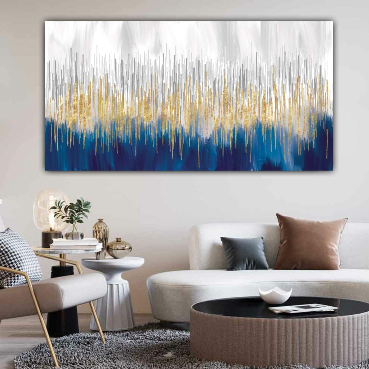 Abstract Canvas Painting Frame for Living Room Wall Decoration 