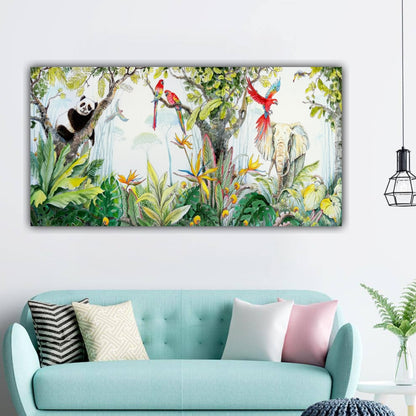 Canvas Painting Forest Landscape Wall Painting Frame