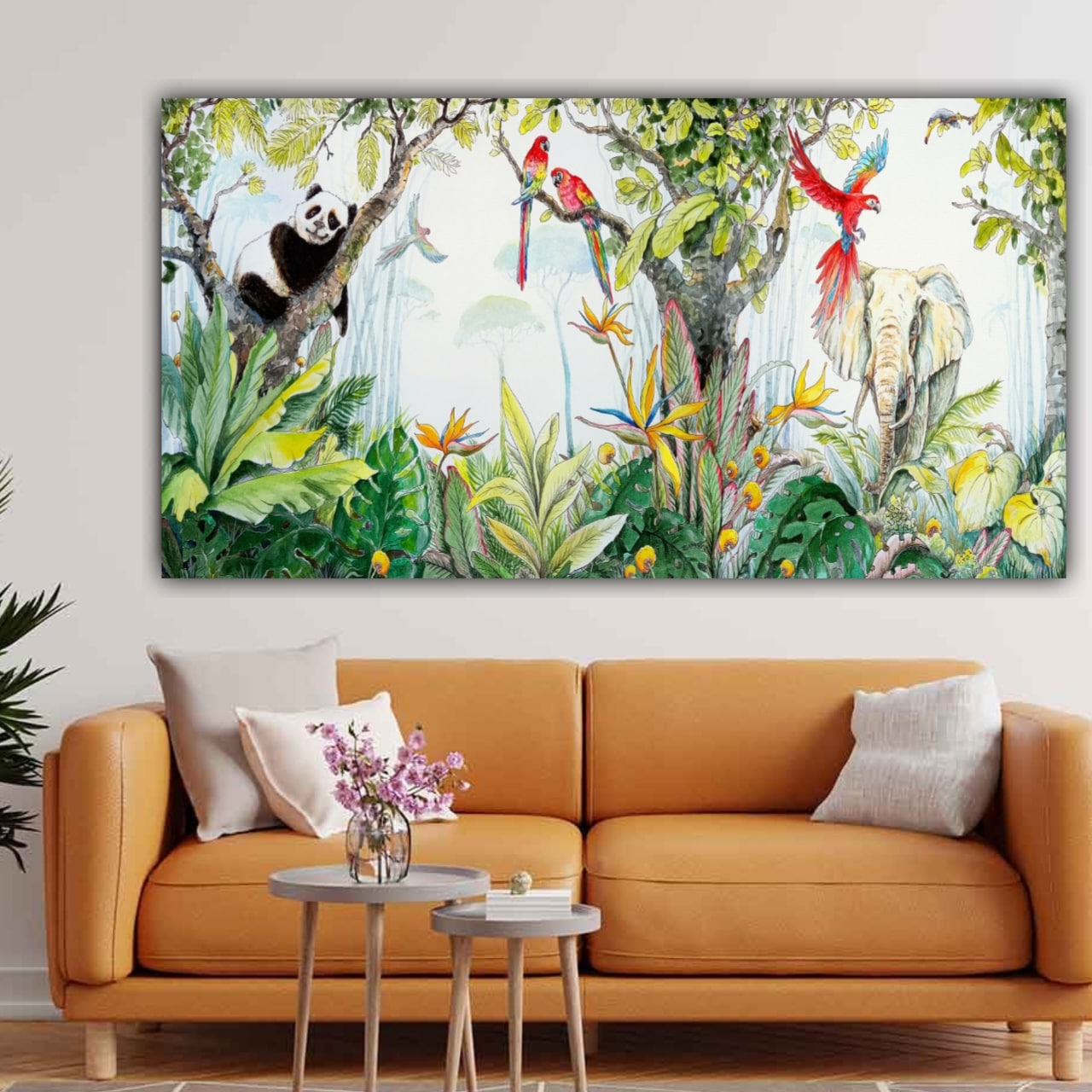 Canvas Painting Forest Landscape Wall Painting Frame