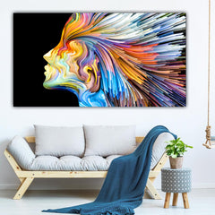 Beautiful Canvas Painting with Frame for Wall Decoration Colours of Imagination