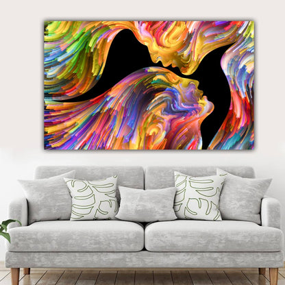 Canvas Painting Abstract Wall Frame for Living Room Wall Decor A Couple