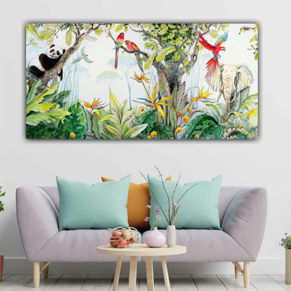 Canvas Painting Forest Landscape Wall Painting Frame