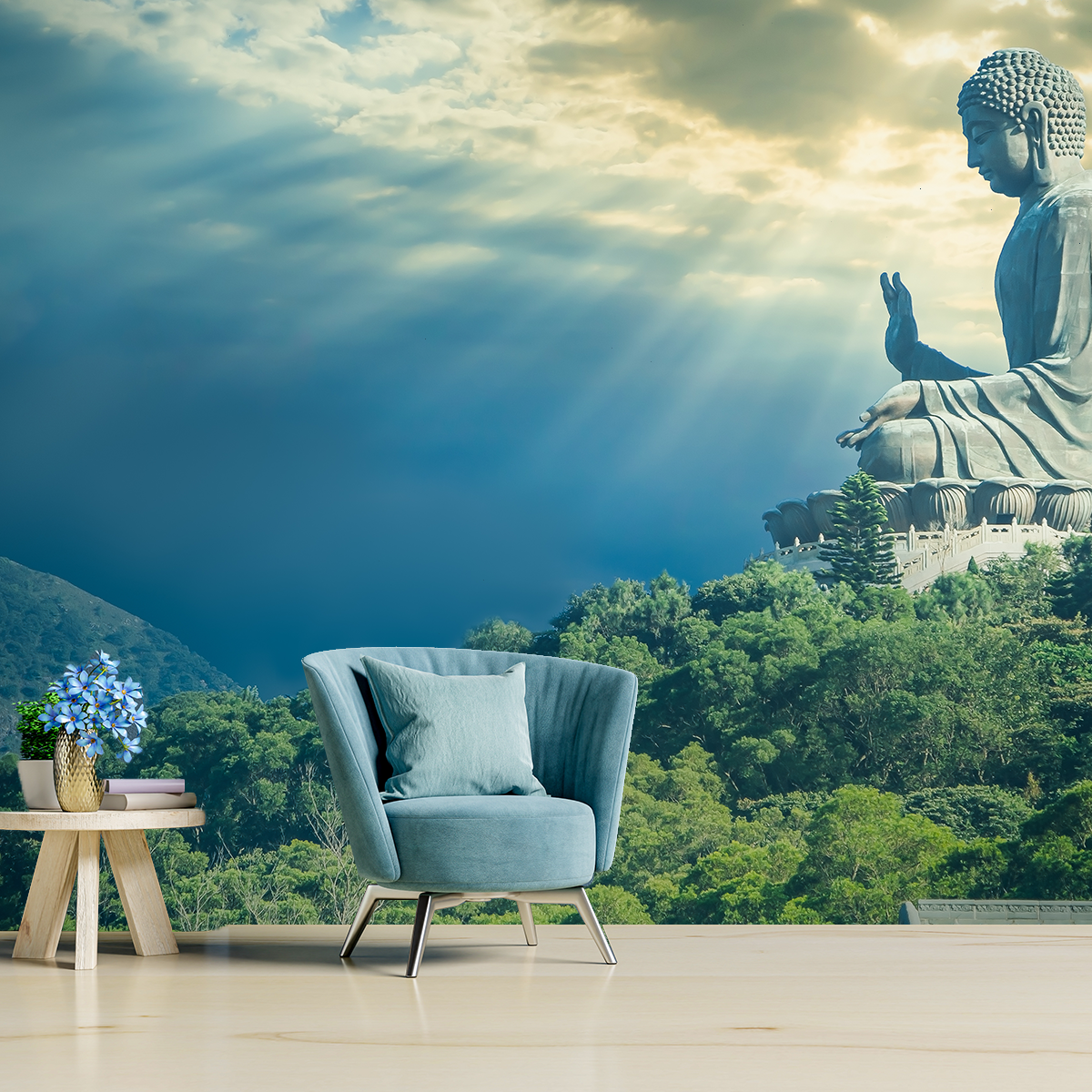 Premium Lord Buddha Wallpaper | HD Self Adhesive Wallpapers Just Peel and Stick Wallpaper