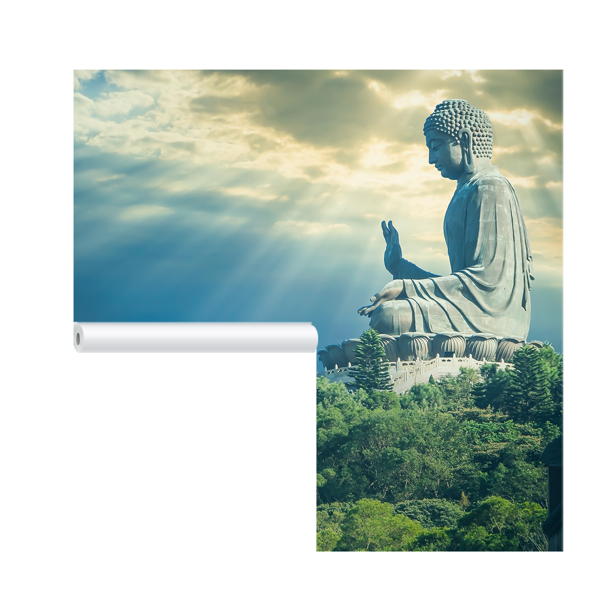 Premium Lord Buddha Wallpaper | HD Self Adhesive Wallpapers Just Peel and Stick Wallpaper