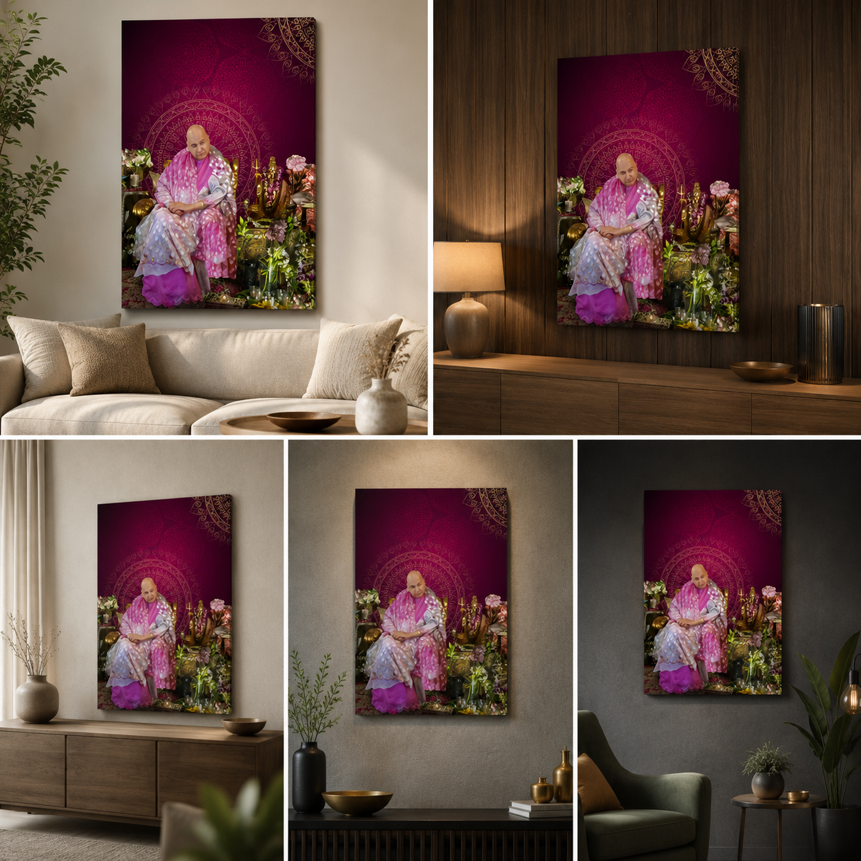 Guru ji Swaroop Canvas Art | Devotional Wall Painting for Home Decor