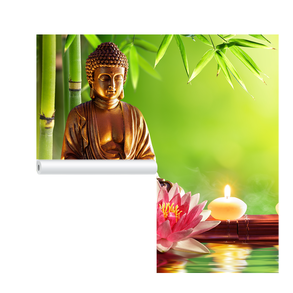 Premium Lord Buddha Wallpaper | HD Self Adhesive Wallpapers Just Peel and Stick 