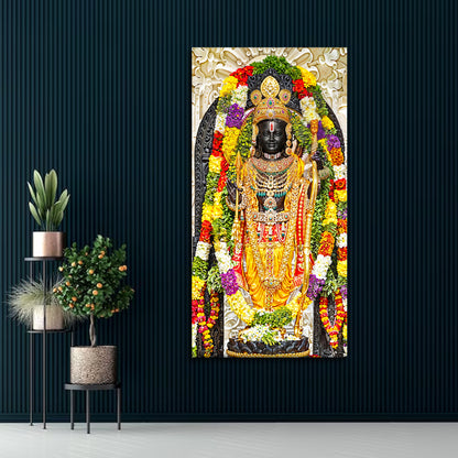 Lord Ram Lalla Canvas Painting Frame For Wall Decor