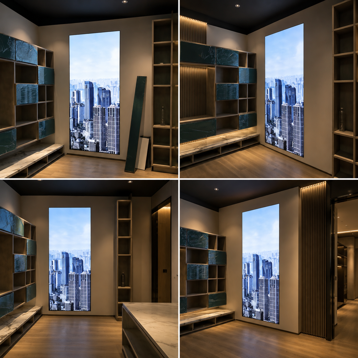 LED Fabric Light Panel | Vertical Backlit Wall Display for Modern Interiors