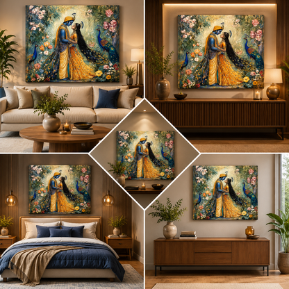 Radha Krishna Painting | Canvas Painting Frame