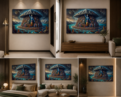 Lord Krishna Painting | Canvas Painting Frame