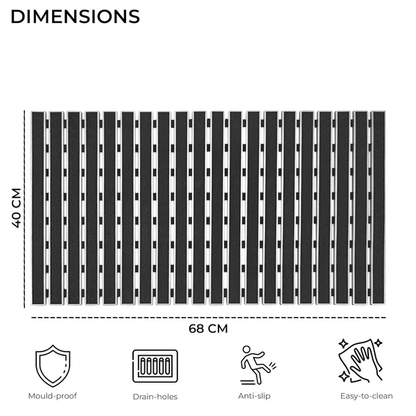 Quick-Dry Silicone Bath Mat – Non-Slip & Easy to Clean (40 x 68 cm)